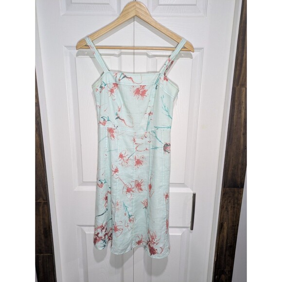 Women's Ann Taylor Sleeveless Linen Dress - Size 0 Petite - Light Blue - Picture 1 of 9